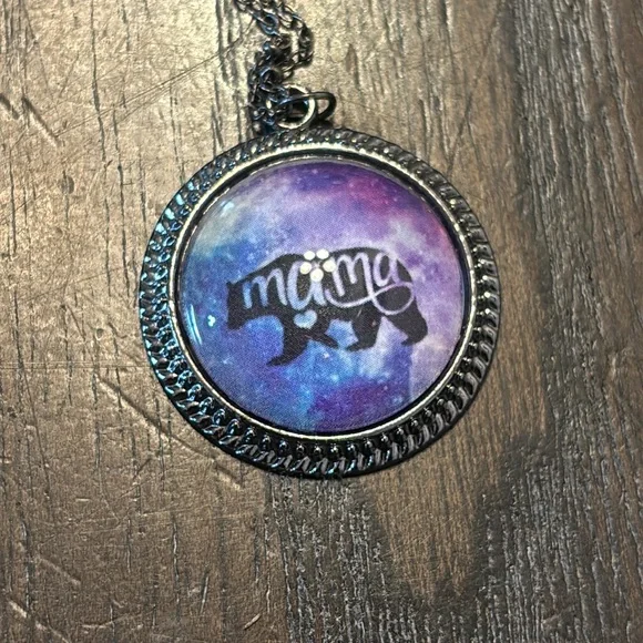 Purple Mama Pendant Necklace - Picture 2 of 4